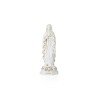 Statue ND Lourdes Blanc/Or 20cm avec médaille métal Ox
