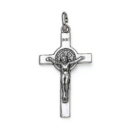 Croix de S. Benoit en argent 3.6cm 