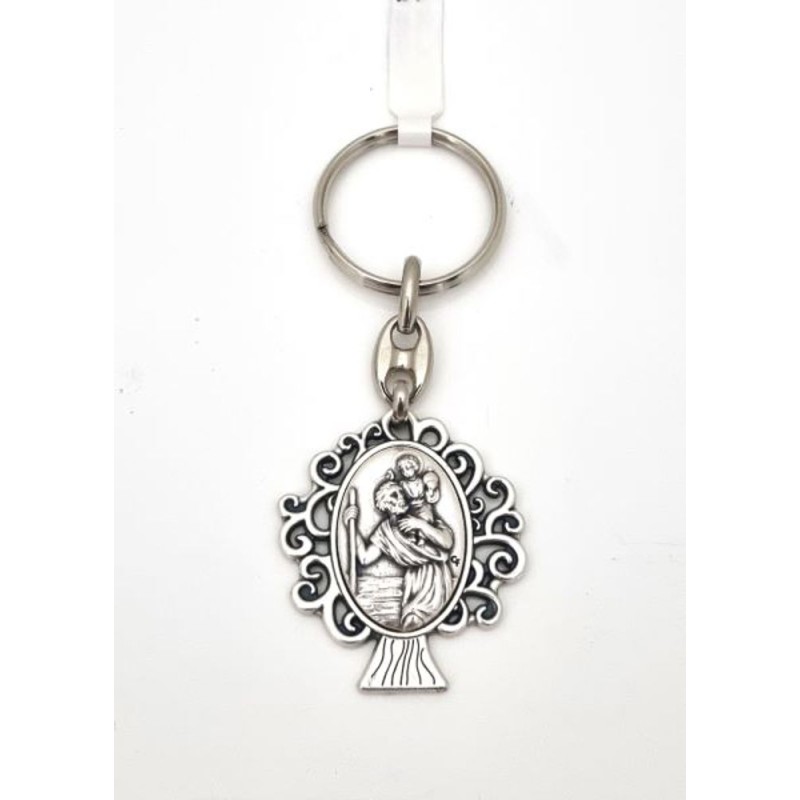 Sleutelhanger van St Christophe Metal Life Tree