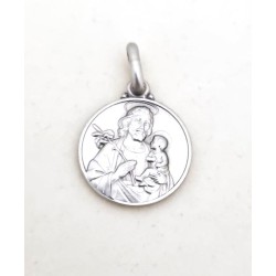 Sint-Joseph-medaille in zilver. 14 mm