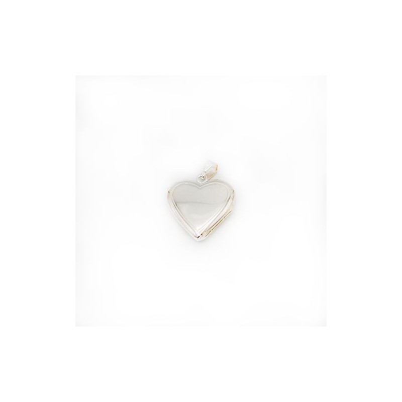 Médaillon coeur en argent. 20 mm. 9.9 gr