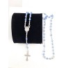 Chapelet perles 4mm Bleu clair air boréal 