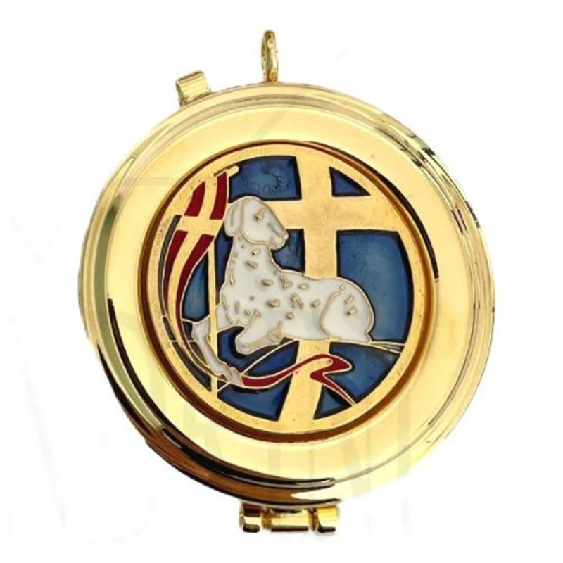 Pyxide Golden Metal D: 5cm met lamsbeeld