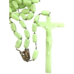 Wand-gemonteerde rozenkrans 122cm Phosphorescent 20mm  