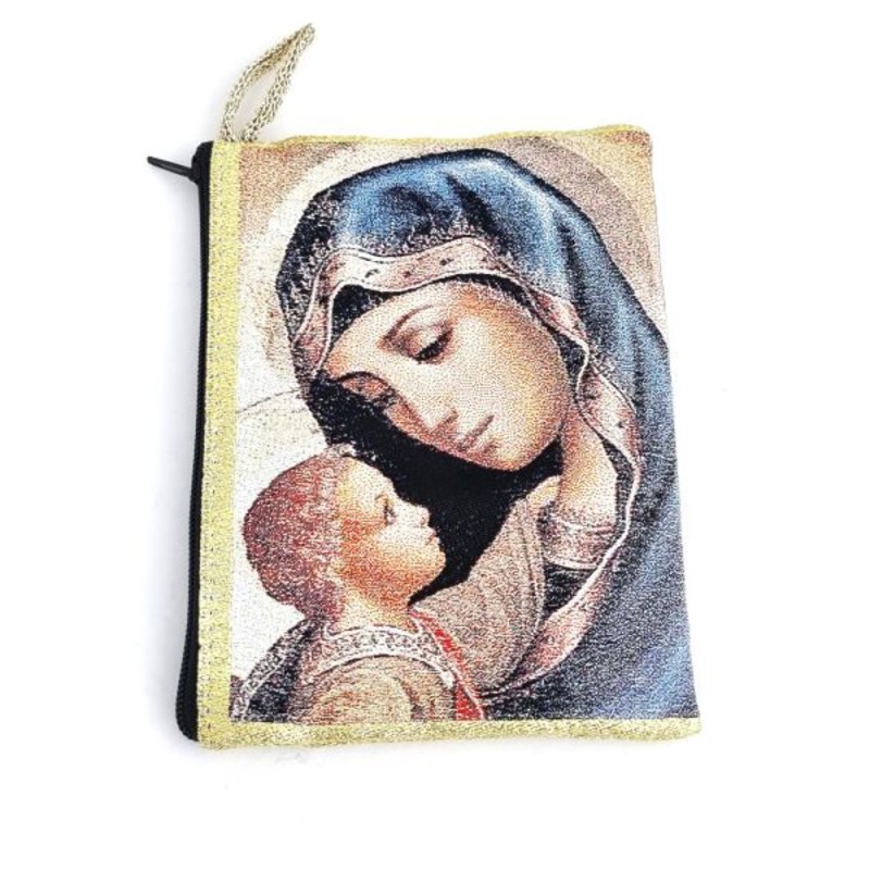 Pochette 10x14cm tissu vierge enfant icône