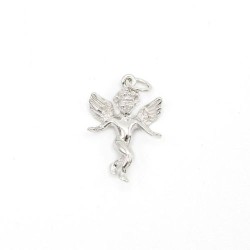 Pendentif ange en argent. 17 mm