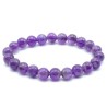 Bracelet élastique perles en pierre Améthyste 8mm  