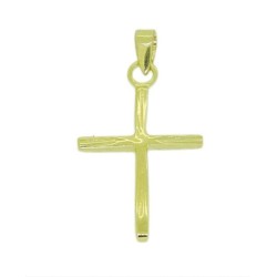 Pendentif croix Pl.Or 22mm