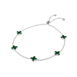 Bracelet Argent S925 + 5 modules emaillés