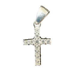 Kruishanger 10x15 mm zilver S925 + strass