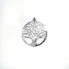 Pendentif arbre de vie en argent rhodié. 30 mm