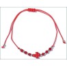 Bracelet corde rouge