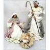 Crèche en tissu naturel 50cm 6 Pièces avec roi mages