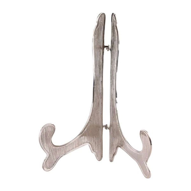 Porte livre ou assiette H:12cm Chrome