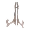 Porte livre ou assiette H:12cm Chrome