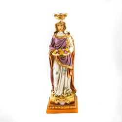 Statue de Sainte Isabelle en résine. 27.5 cm