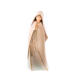 Statue de la Vierge Marie en bois. 16 cm