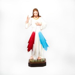 Statue du Christ Miséricordieux en résine. 80 cm
