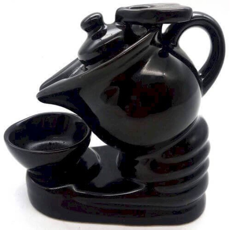 Brûleur encens pour cône BACKFLOW Céramique Théière 14cm