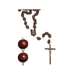 Chapelet murale en bois perles ronde 2 cm 