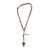 Chapelet perles Jaspe image sur corde 