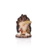 Crèche de Noel dans tronc lumineux LED 12cm