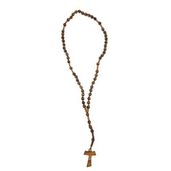 Chapelet en bois sur corde