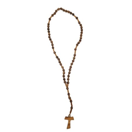 Chapelet en bois sur corde