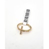 Bague Pl.Or avec croix et strass T:56