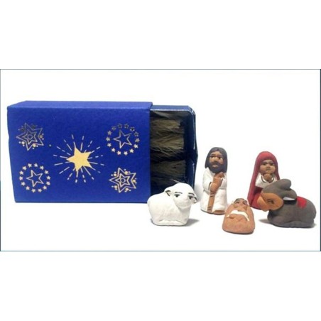 Mini crèche dans boite d'allumette 