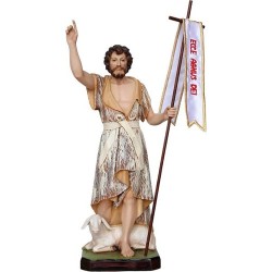 Statue St Jean-Baptiste adulte 30 cm résine