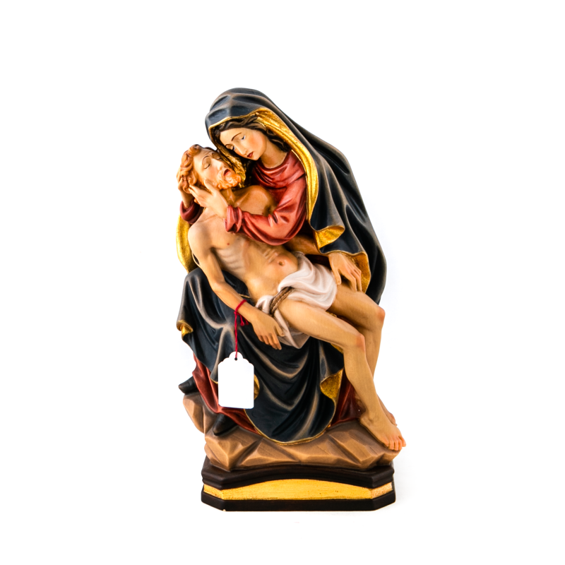 Houten Pieta-beeld.30 cm