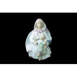 Statue de la Vierge Enfant en porcelaine. 20 cm