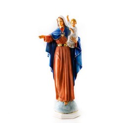 Statue de la Vierge Pellegrina en porcelaine. 60 cm