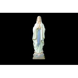 Statue de Notre Dame de Lourdes en porcelaine. 23 cm