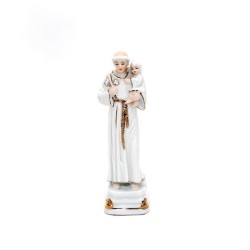 Statue de Saint Antoine en porcelaine. 15 cm