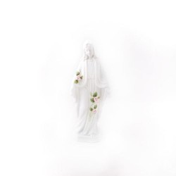 Statue lumineuse de la Vierge Miraculeuse en biscuit. 20.5 cm