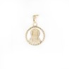 Médaille de Jésus Sacré Coeur en or 18 carats. 15 mm