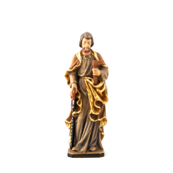 Statue de Saint Joseph charpentier en bois. 15 cm