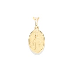 Médaille de la Miraculeuse en or 18 carats. 16 mm. 2.2 gr