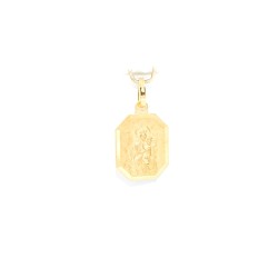 18 karaat gouden Scapular medaille. 12 mm