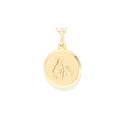 18 karaat gouden Scapular medaille. 17 mm