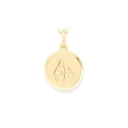 Médaille du Scapulaire en or 18 carats. 17 mm. 4.7 gr