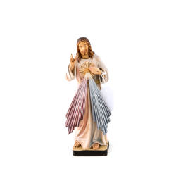 Statue du Christ Miséricordieux en bois. 20 cm