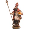 Statue St Nicolas 22cm en bois d'érable