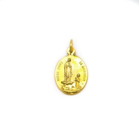 Médaille de l'Apparition de Banneux en plaqué or vermeil. 20 mm
