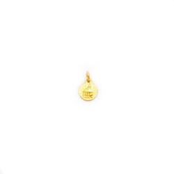 Medaille van Onze Lieve Vrouw van Banneux door Vermeil Vergulde. 8 mm