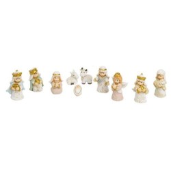 Crèche enfantine 10 sujets 4.8cm résine