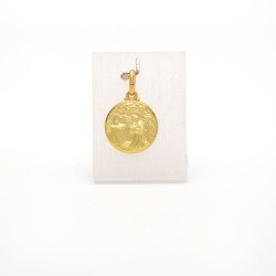 Medaille van Sint Rita in goud vermeil verguld.14 mm