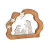 Crib silhouet metalen houten steun 41x31x5cm